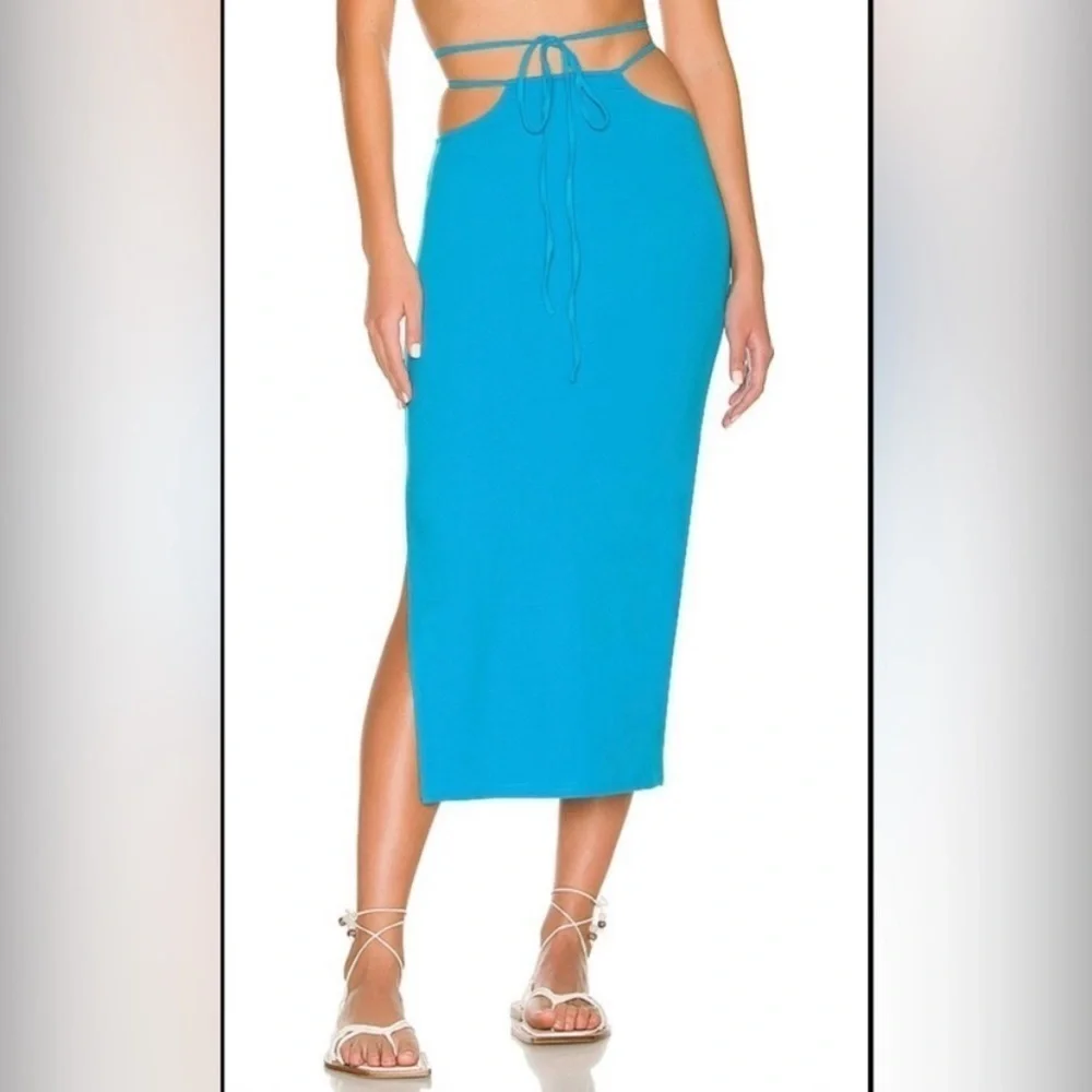 WeWoreWhat Cut out Midi Skirt